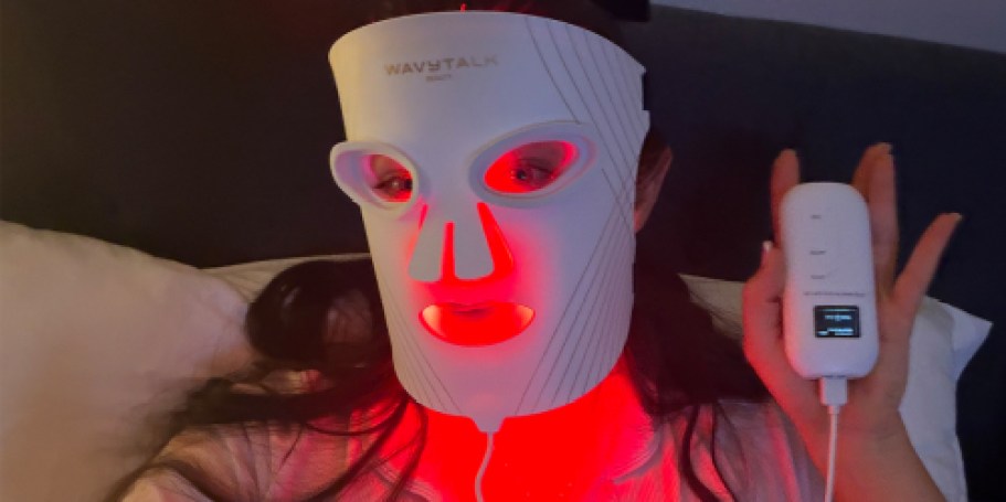 Red Light Therapy Face Mask Just $94.98 Shipped on Amazon | Targets Wrinkles & Pores