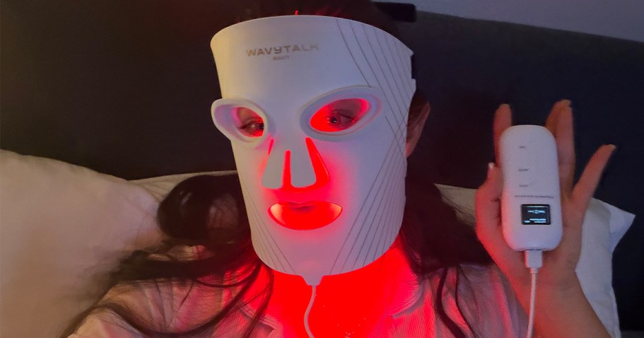 Red Light Therapy Face Mask Just $94.98 Shipped on Amazon | Targets Wrinkles & Pores