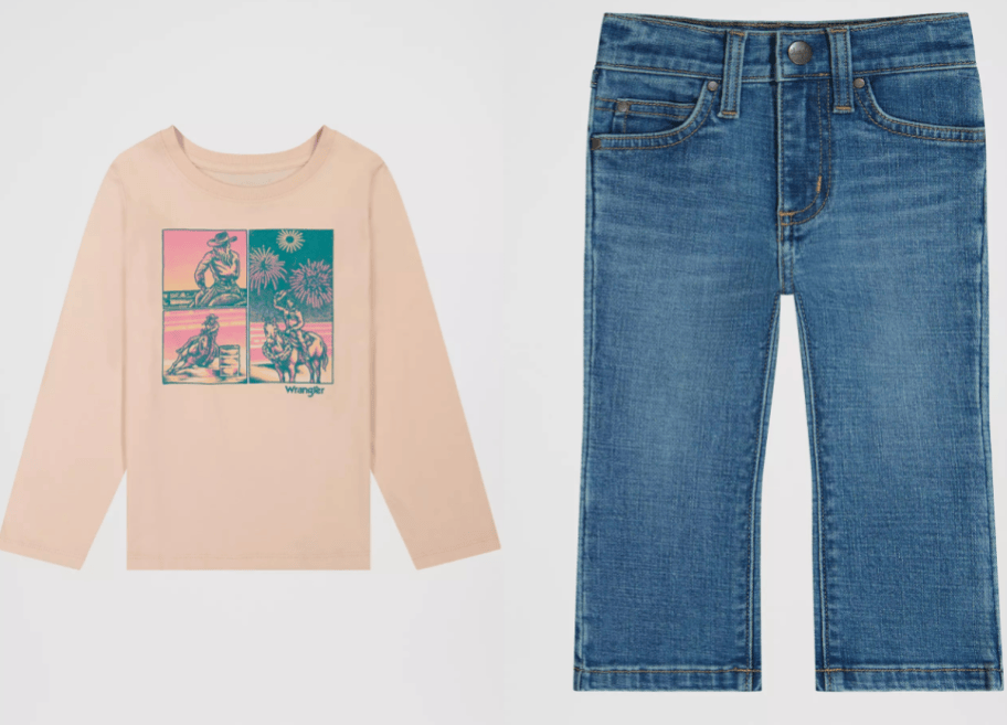 kids shirt and jeans