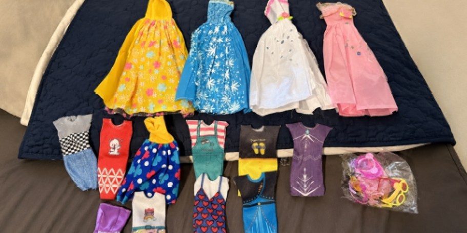 Doll Clothes & Accessories 110-Piece Set Just $11.99 on Amazon (Reg. $22)