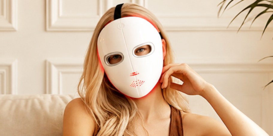 Red Light Therapy Mask Just $23.99 Shipped on Amazon (Reg. $87)