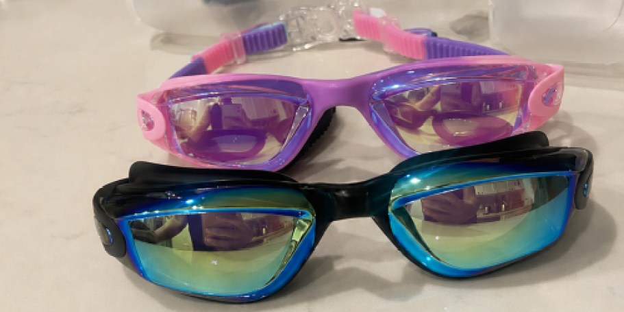 Kids Swim Goggles 2-Pack w/ Nose Clips & Ear Plugs Only $4.99 on Amazon