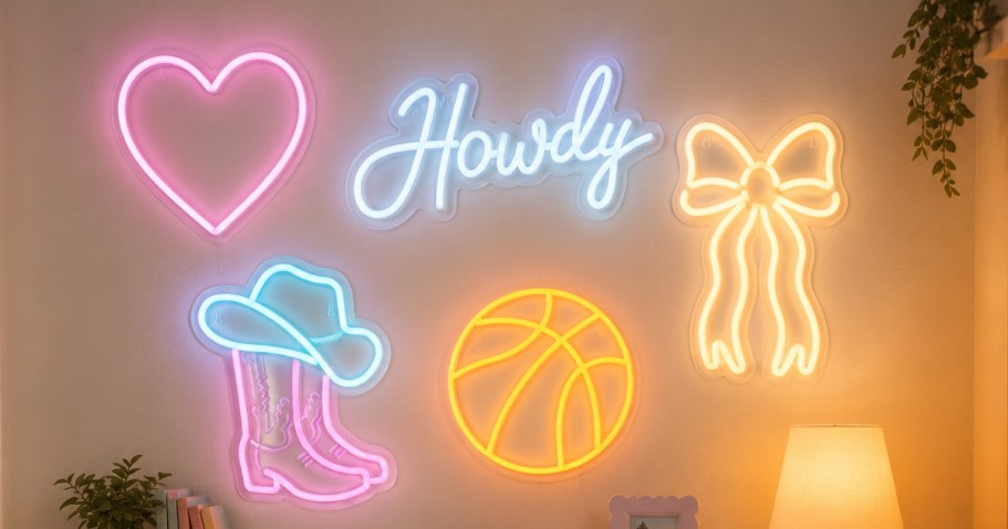 New ALDI Finds Drop July 29th (Including Fun Neon Wall Signs!)