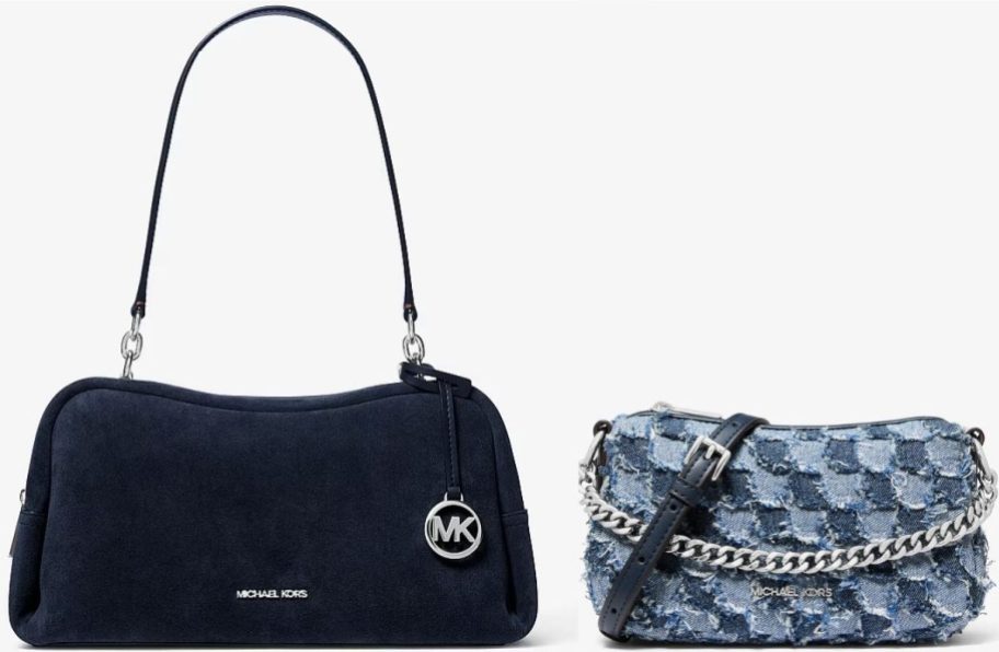 Stock images of two Michael Kors handbags