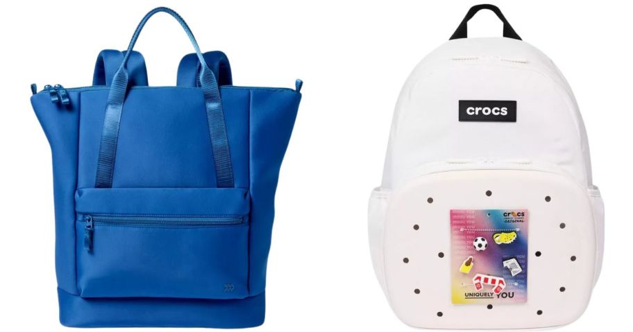 All in Motion Faux Neoprene Tote Backpack&nbsp;and Crocs 17.5 Backpack