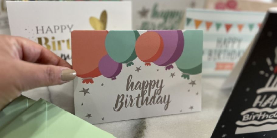 Assorted Birthday Cards 20-Pack Just $5.85 on Amazon (29¢ Per Card!)