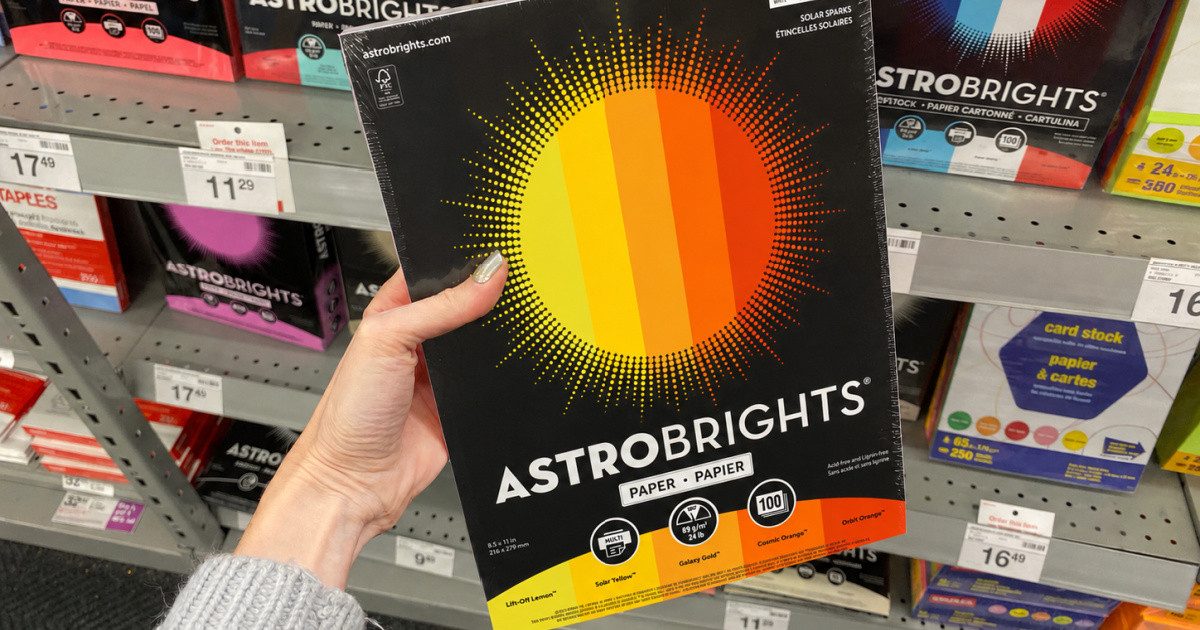Staples Hack: Pay Just 25¢ Total for Astrobrights Colored Paper & Folders (Over $5 Value)