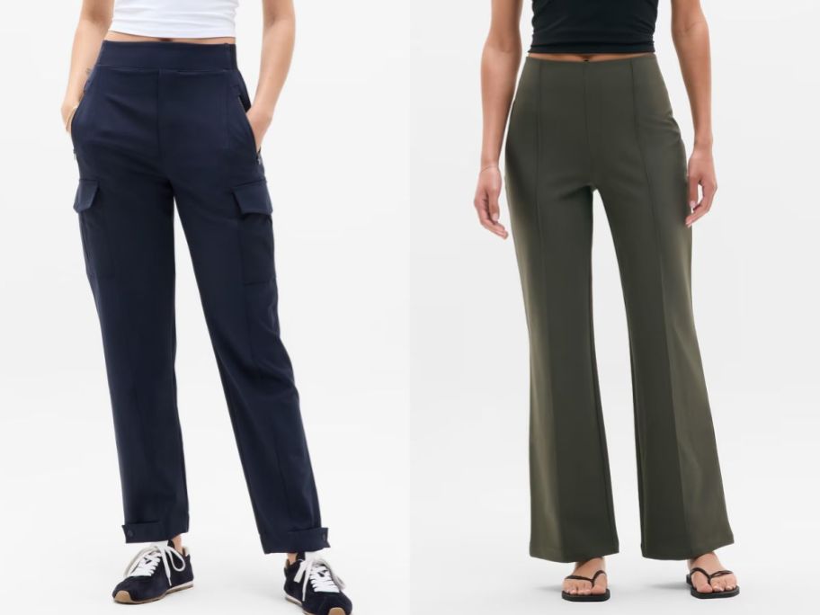 Stock images of two women wearing Athleta Pants