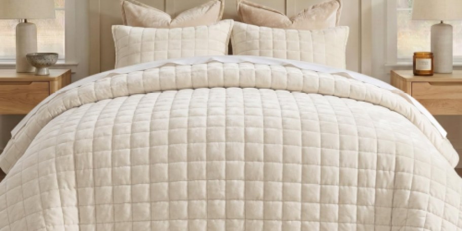 Velvet Quilt 3-Piece Sets from $25.99 Shipped on Amazon