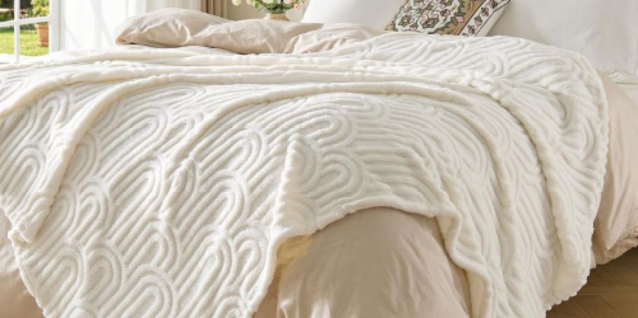 Last Chance to Score Up to 50% Off Boho Fleece Throws on Amazon