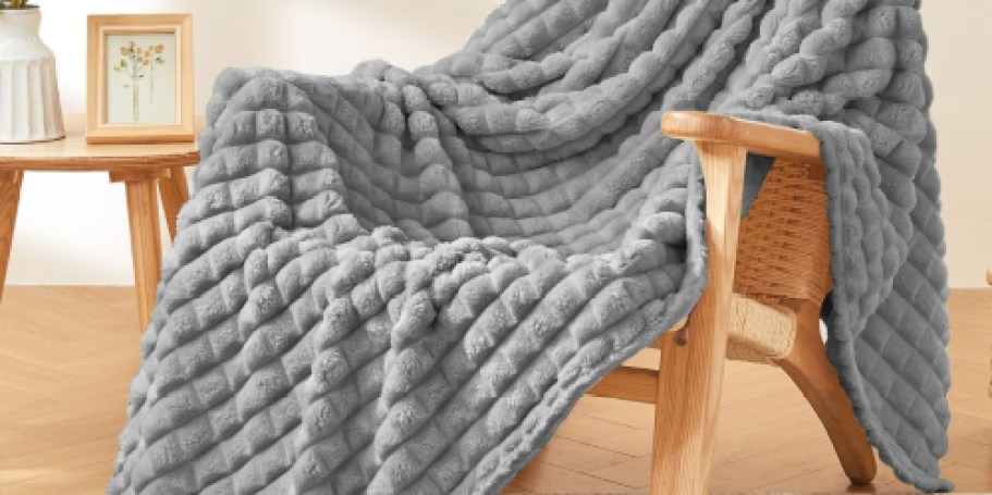 Plush Throw Blankets from $8.95 on Amazon