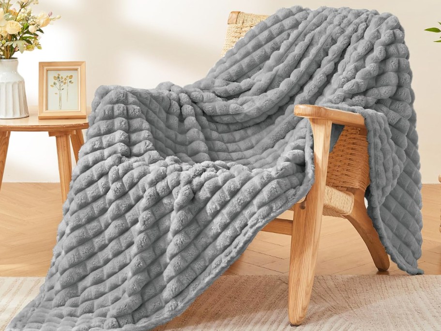 Plush Throw Blankets from $8.95 on Amazon