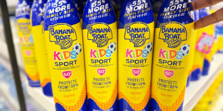 Banana Boat Kids Sunscreen Spray Only $4.75 Shipped on Amazon (Reg. $14)