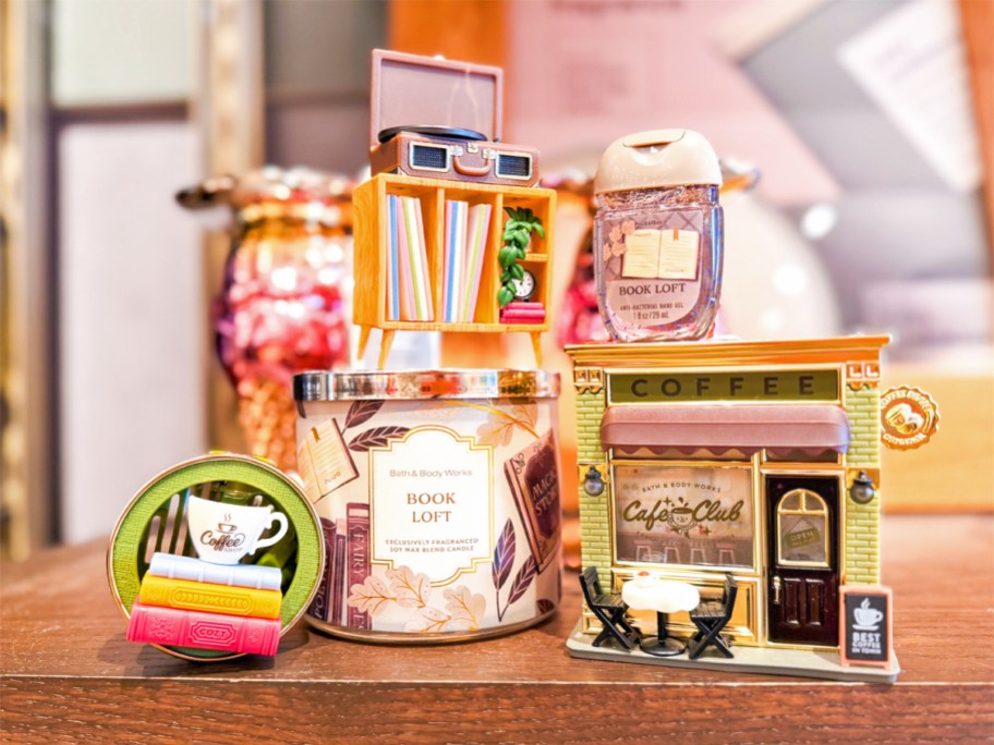bath and body works book accessories collection on display in store