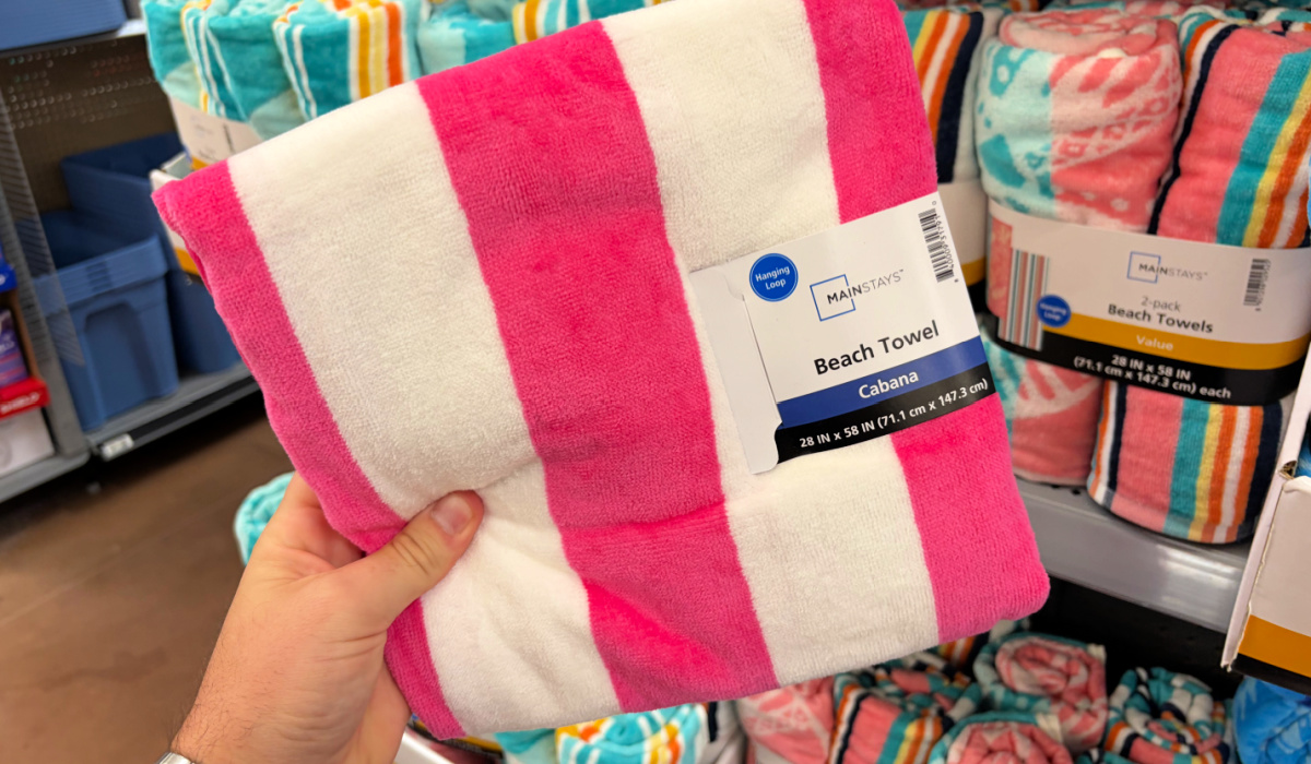 Mainstays Beach Towels Under $4 Each at Walmart