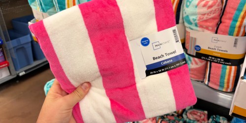 Mainstays Beach Towels Under $4 Each at Walmart