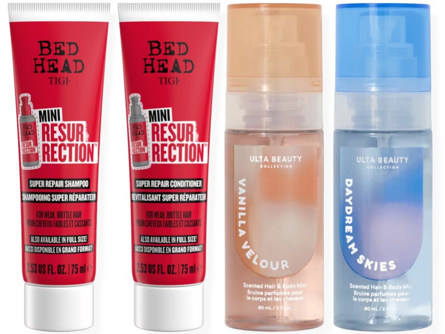 شامبو وبلسم إصلاح Bed Head Resurrection ورذاذ الشعر والجسم المعطر من Ulta Beauty