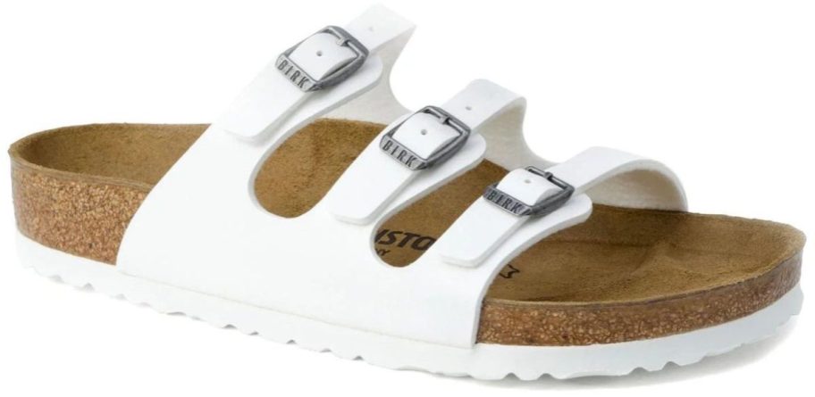 Birkenstock Florida Birko White Strap Sandals
