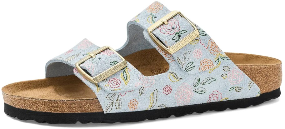 Birkenstock Women's Arizona Flower Print Suede Sandals