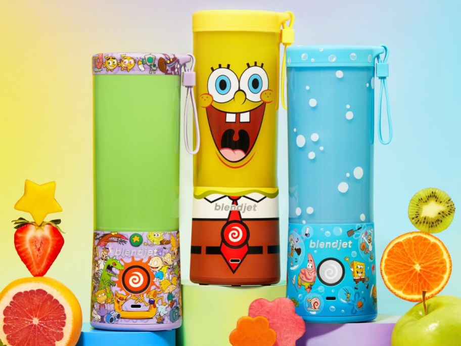 nicktoons and spongebob print personal blenders