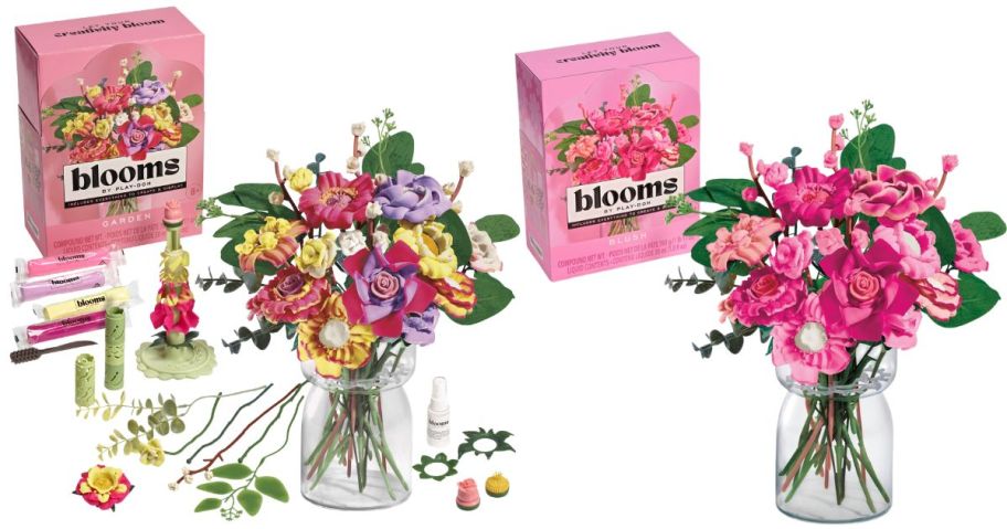 Blooms by Play-Doh Garden and blush Flower Bouquet