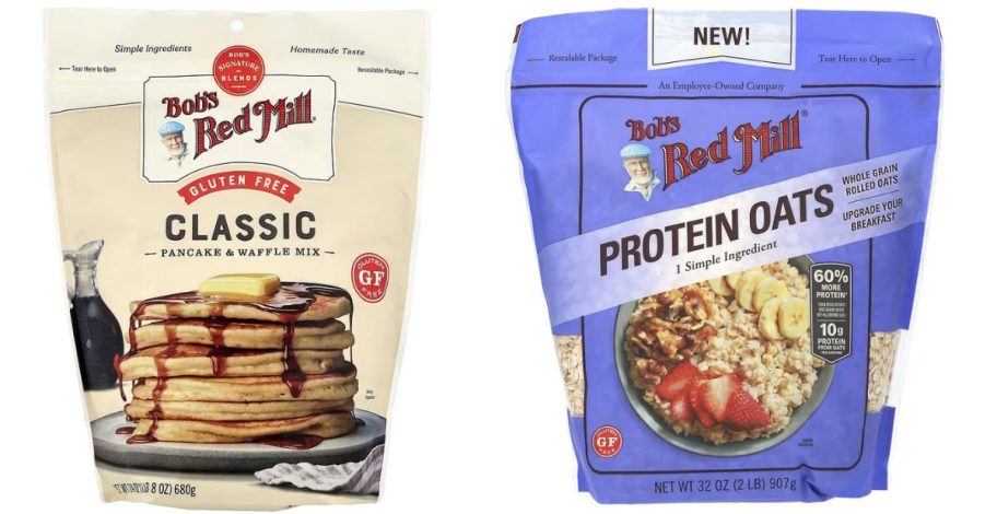 Bobs red mill waffles and oats bags