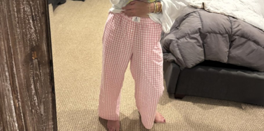 Women’s Boxer Lounge Pants UNDER $12 on Amazon (Perfect for Travel & Errands Too!)