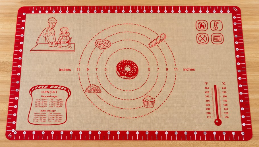 Silicone Baking Mat w/ Measurements Only $5.99 on Amazon