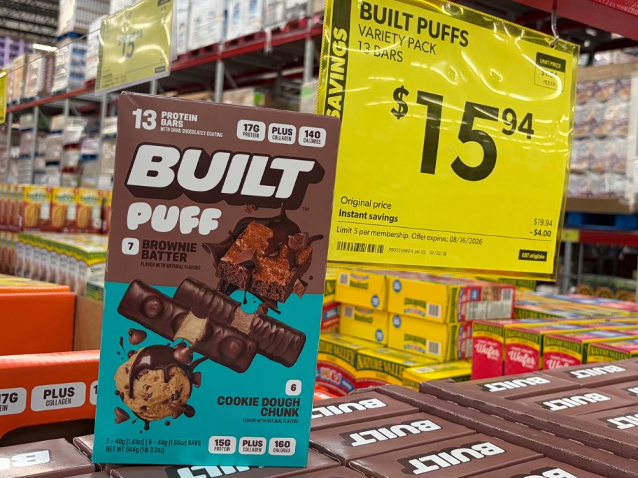 Built Bar Puff & Chunk Protein Bars 13-Pack