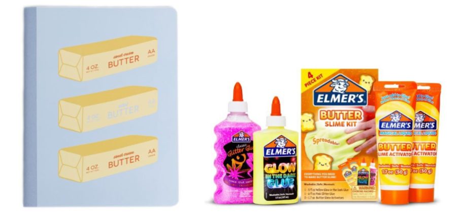 Butter notebook and slime kit
