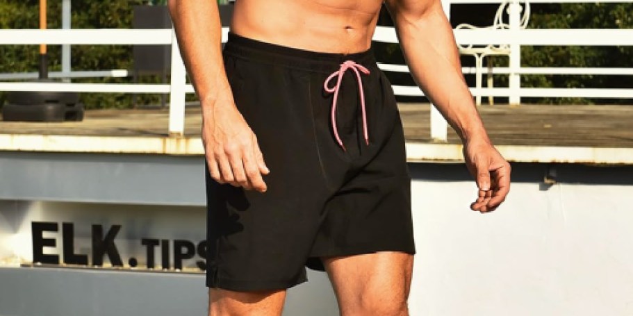 Men’s Swim Trunks w/ Compression Liner Only $4.99 on Amazon (Reg. $14)