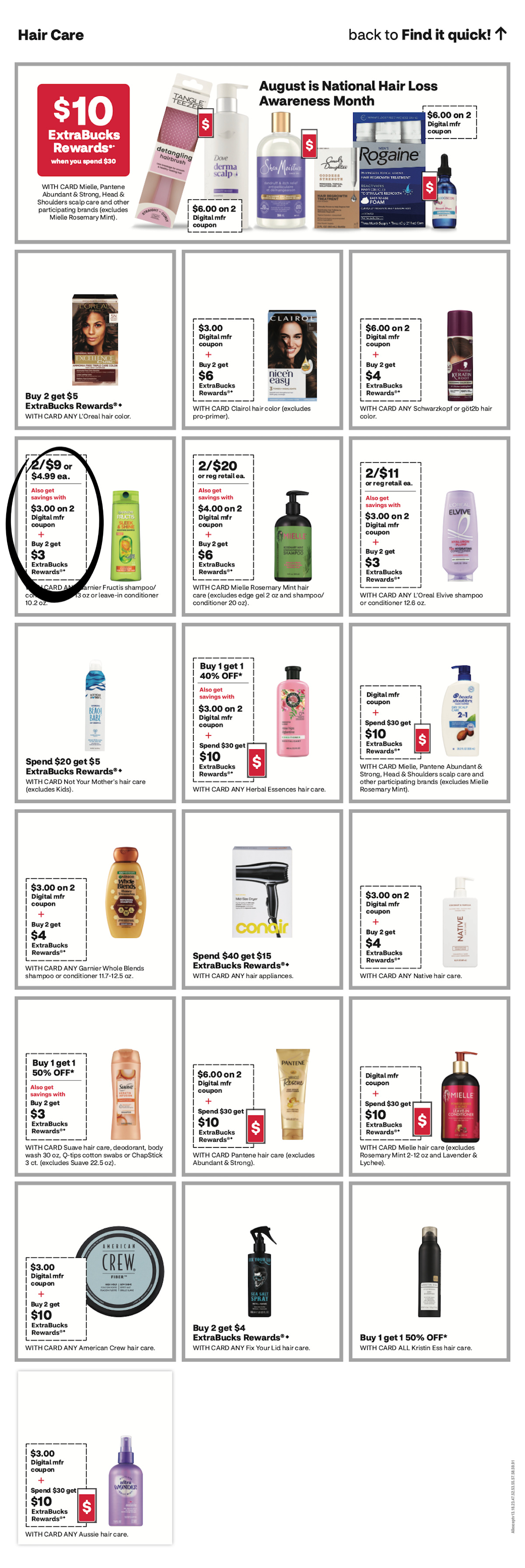 page from CVS ad