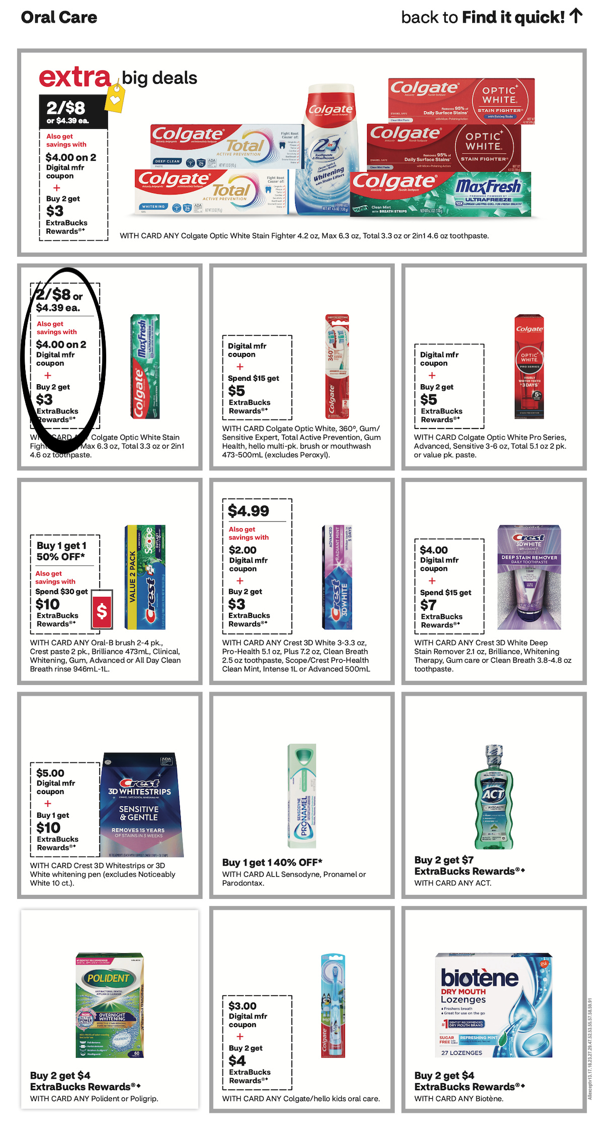 Page of CVS Advertisement