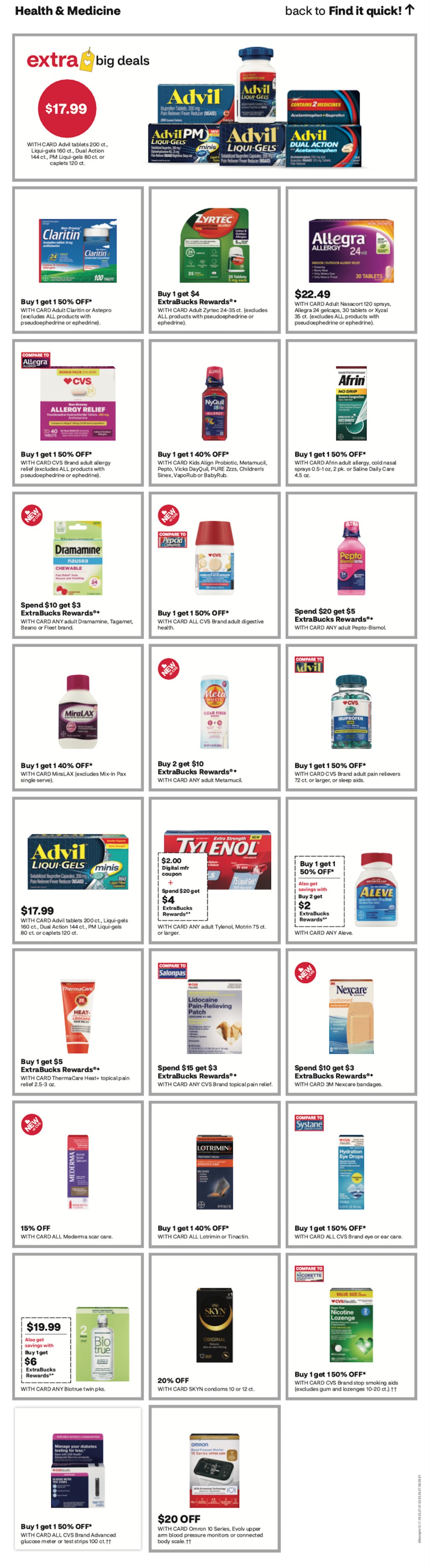 page from CVS ad