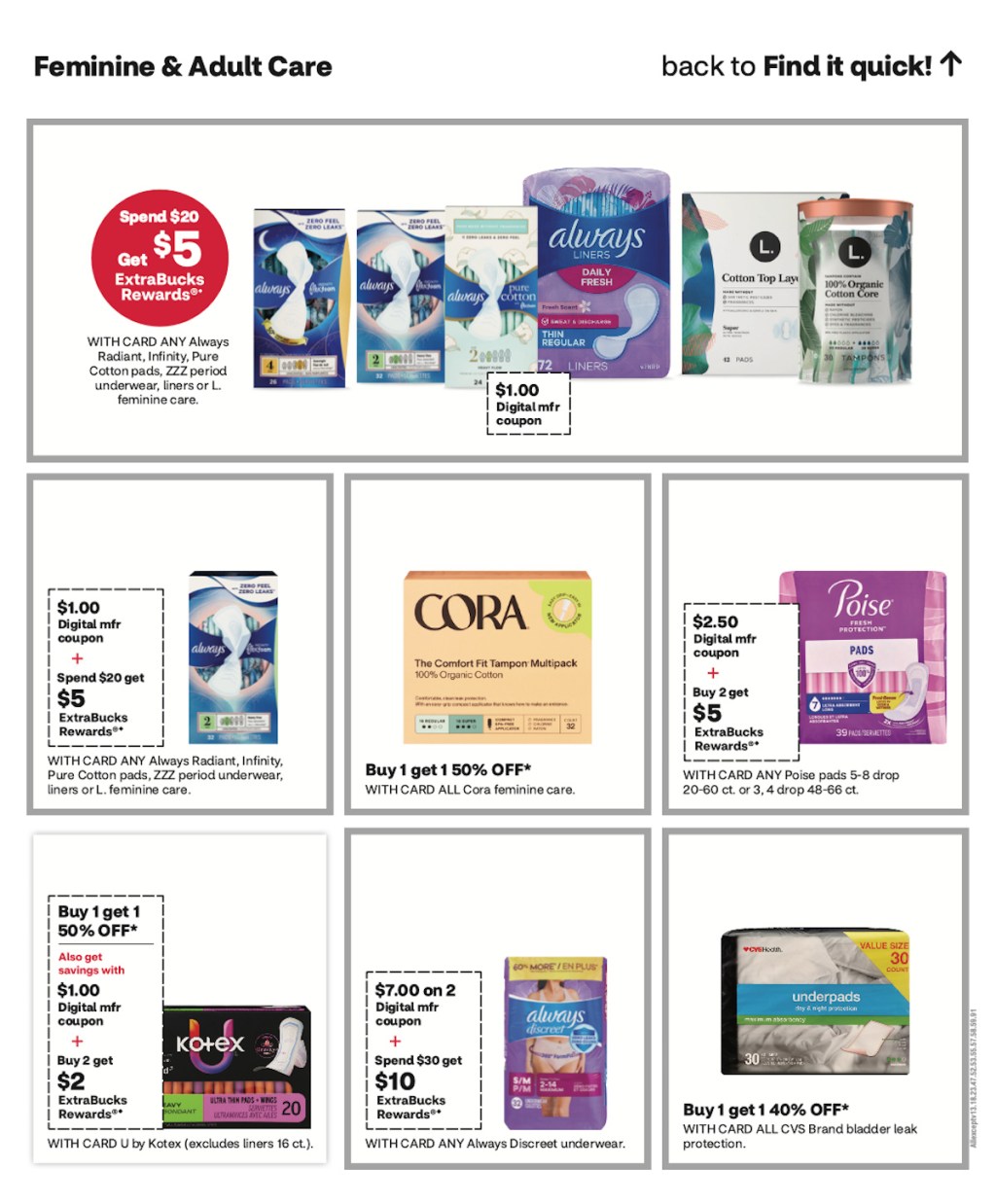 page from CVS ad