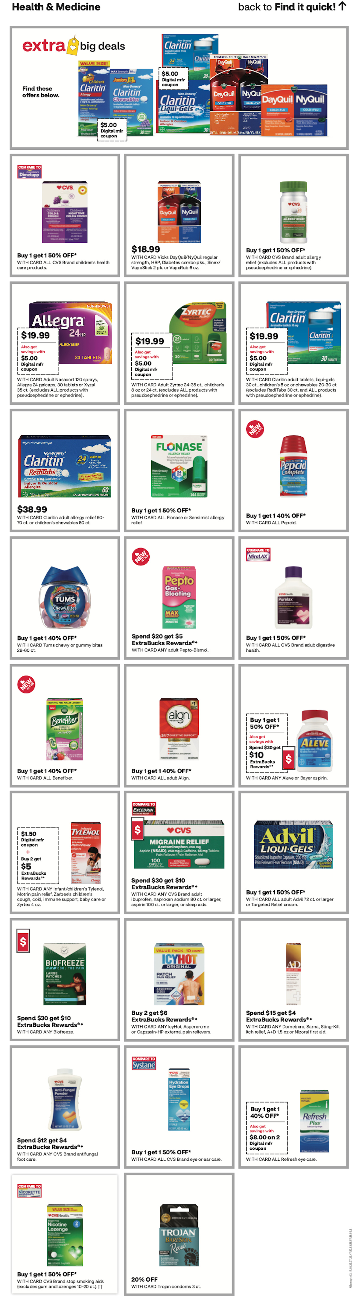 Page of CVS Advertisement