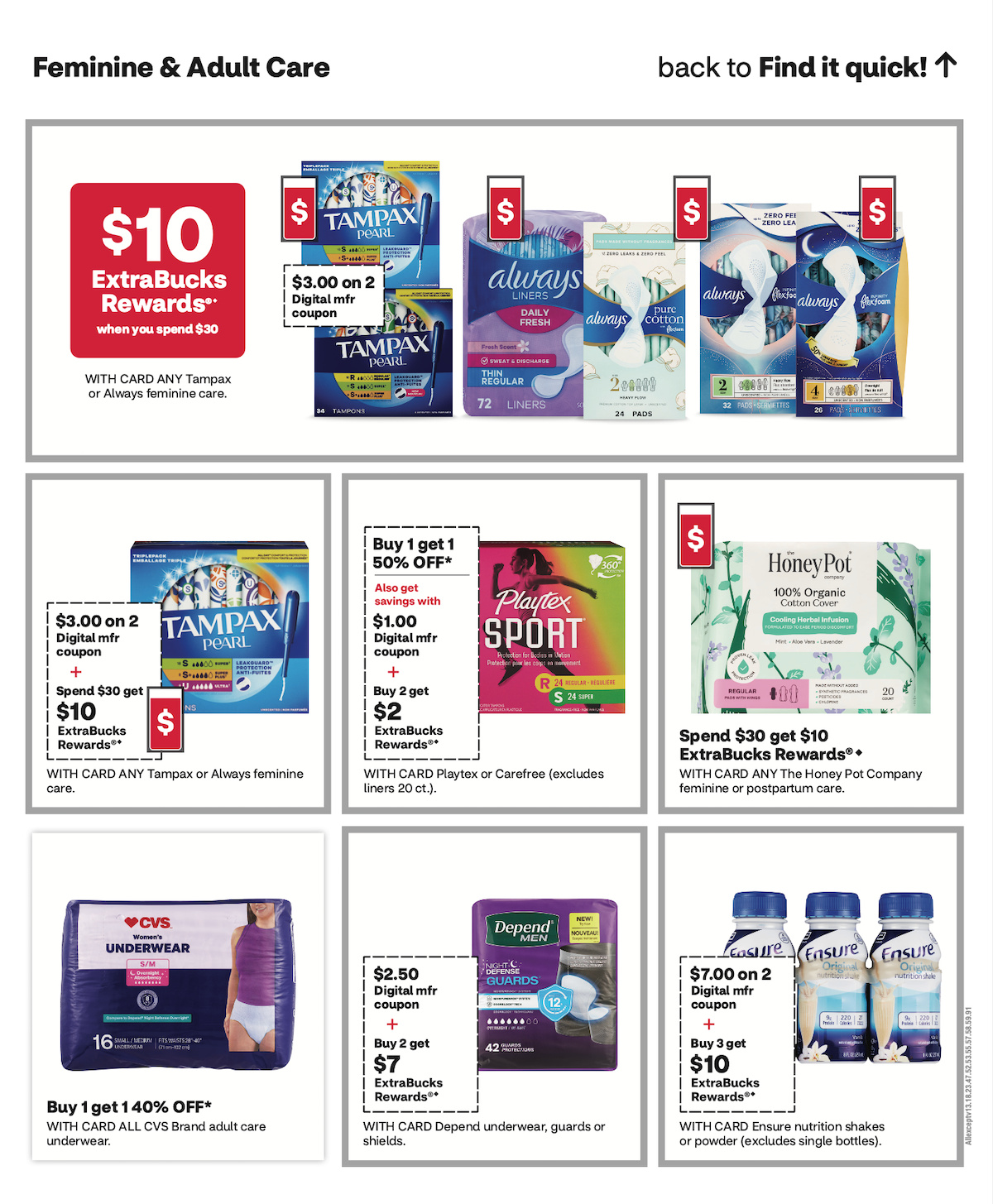 page from CVS ad