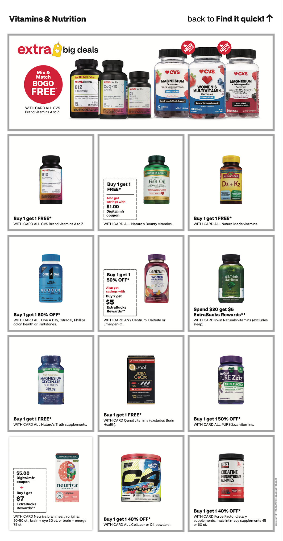 Page of CVS Advertisement