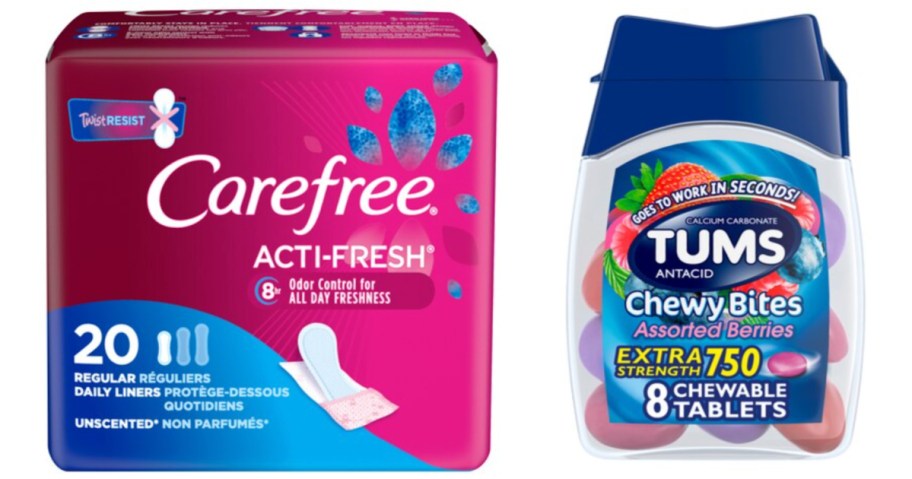 feminine products and antacid