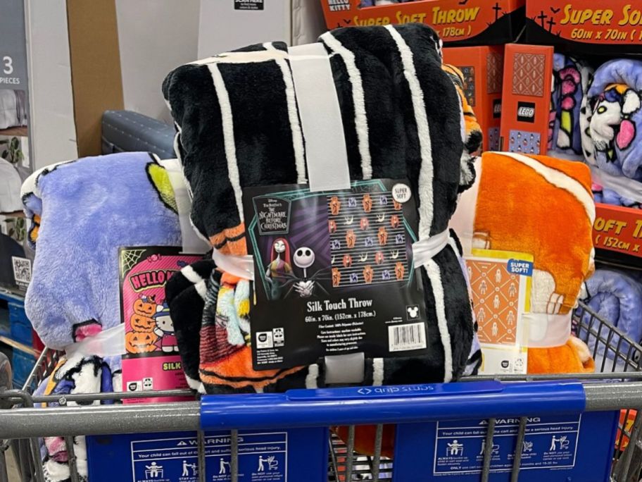 Character Halloween Throw Blankets in cart in store