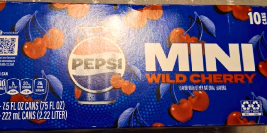Wild Cherry Pepsi Mini Cans 20-Pack Only $5.91 Shipped on Amazon (Reg. $13)