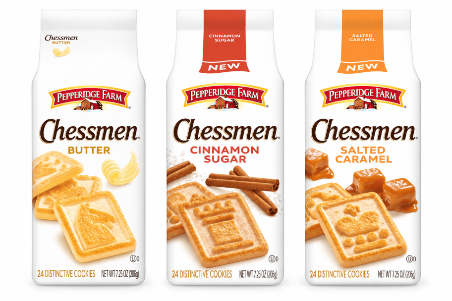 three varieties of chessman cookies