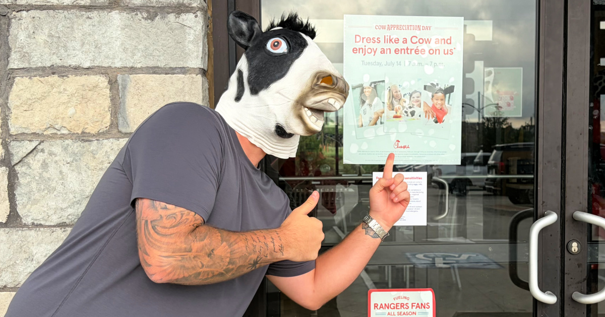 Today Only! Dress Like a Cow & Score FREE Chick-fil-A