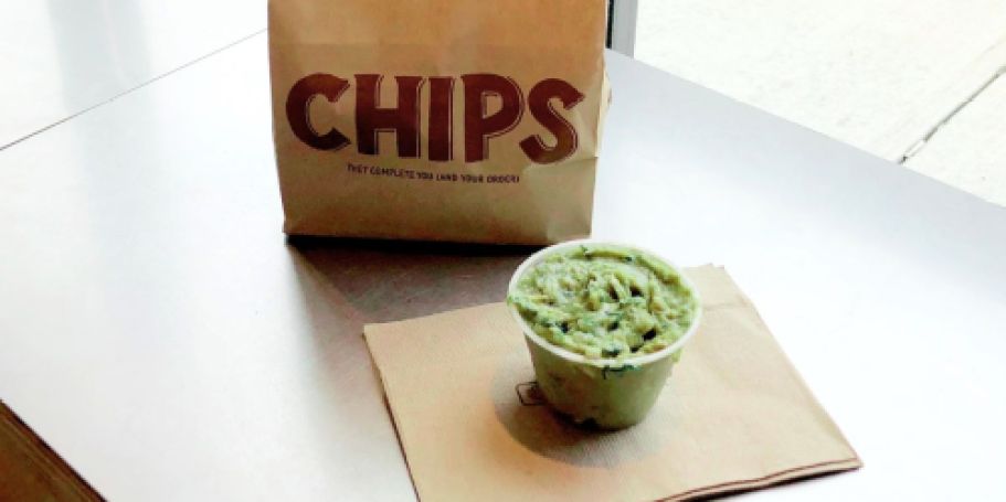 Score FREE Chips & Guac w/ Chipotle Entrée Purchase
