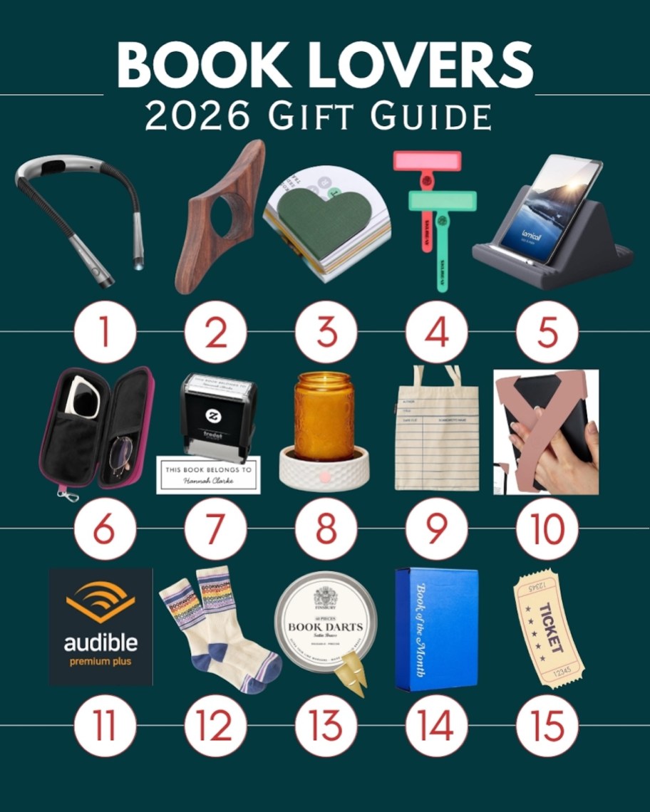 book lovers gift guide 2026 collage