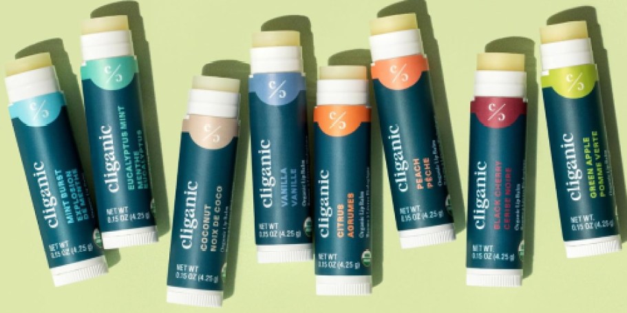 Cliganic Organic Lip Balm 8-Pack Just $7.99 Shipped on Amazon (Reg. $15)