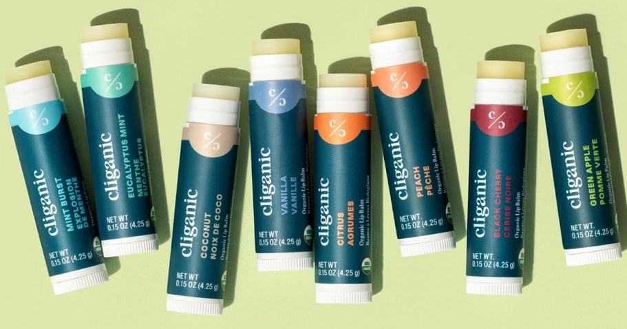 Cliganic Organic Lip Balm 8-Pack Just $7.99 Shipped on Amazon (Reg. $15)