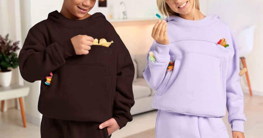 Comft Kids Food Pouch Hoodies