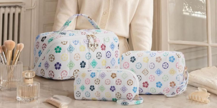 Cosmetic Bag 3-Piece Sets Only $8 Shipped for Amazon Prime Members