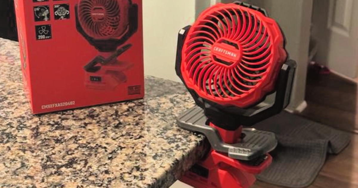 This CRAFTSMAN Fan Clips Just About Anywhere & It’s Just $19.98 Shipped on Lowes.com